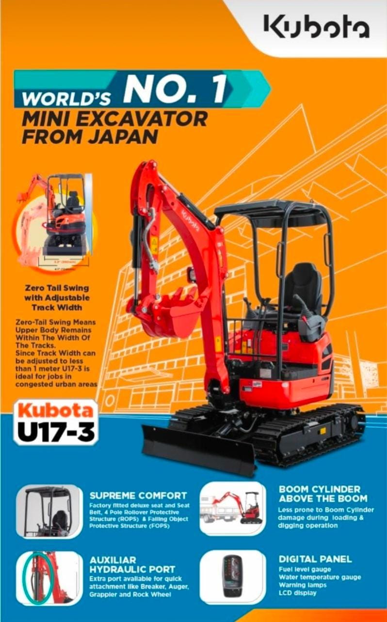 Kubota U17-3 Excavator